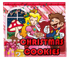 Christmas Cookies Princess Peach GIF - Christmas Cookies Princess Peach Mario GIFs
