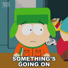 Somethings Going On Kyle Broflovski GIF - Somethings Going On Kyle Broflovski South Park GIFs