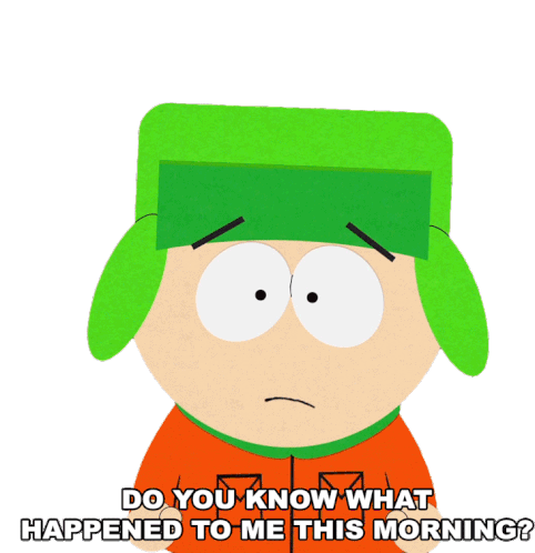 Do You Know What Happened To Me This Morning Kyle Broflovski Sticker - Do You Know What Happened To Me This Morning Kyle Broflovski South Park Stickers