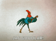 Coq Qui Joue De La Guitare Rooster GIF - Coq Qui Joue De La Guitare Rooster Chicken GIFs