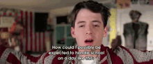 Hookie Time GIF - Ferris Buellers Day Off Hookie Matthew Broderick GIFs