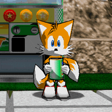 Miles Tails Prower Tails The Fox GIF - Miles Tails Prower Tails The Fox Tails Drinking Soda GIFs
