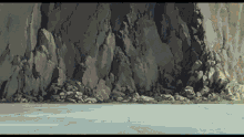 a road with rocks on the side of it