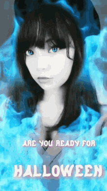 Are You Ready For Halloween Blue Eyes GIF - Are You Ready For Halloween Blue Eyes GIFs