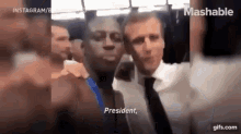 Macron Dab GIF - Macron Dab Emmanuel Macron Benjamin Mendy GIFs