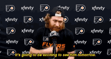 Jakub Voracek Its Going To Be Exciting To See Him Tomorrow GIF - Jakub Voracek Its Going To Be Exciting To See Him Tomorrow Philadephia Flyers GIFs
