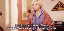 Parks And Rec I Just Slept7hours GIF - Parks And Rec I Just Slept7hours GIFs