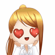 miyukini love hearts smile in love