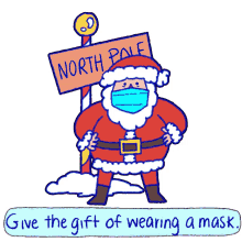 north pole santa claus santa ho ho ho santa in mask