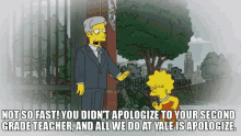 Simpsons Yale GIF - Simpsons Yale Apologize GIFs