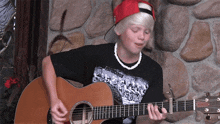 Playing Guitar Carson Lueders GIF - Playing Guitar Carson Lueders Say Somethin Song GIFs