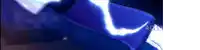 a close up of a blue item with the word aoi on it