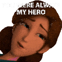 You Were Always My Hero Barbara Lake Sticker - You Were Always My Hero Barbara Lake Trollhunters Tales Of Arcadia Stickers