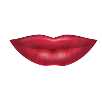 a close up of a woman 's mouth with a piece of candy in it