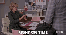 Right On Time Grace GIF - Right On Time Grace Jane Fonda GIFs