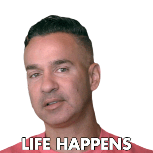 Life Happens The Situation Sticker - Life Happens The Situation Mike Sorrentino Stickers