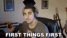 First Things First Rudy Ayoub GIF - First Things First Rudy Ayoub Firstly GIFs