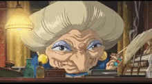 湯婆婆　ゆばあば　千と千尋　叫ぶ　大声 さわぐ GIF - Spirited Away Yubaba Ghibli GIFs