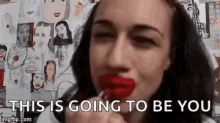 Miranda Sings This Is Going To Be You GIF - Miranda Sings This Is Going To Be You Lipstick On GIFs