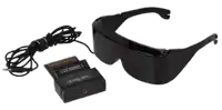 a pair of glasses next to a box that says ' x-ray vision '