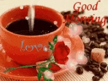Good Morning Love GIF - Good Morning Love Hot Coffee GIFs