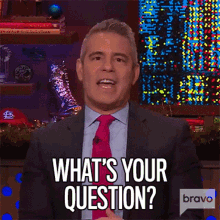 Whats Your Question Andy Cohen GIF
