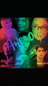 a collage of people with the words awesome written in the middle