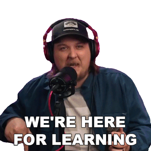 We'Re Here For Learning The Dickeydines Show Sticker - We'Re Here For Learning The Dickeydines Show We'Re Here To Soak Up All The Knowledge We Can Stickers