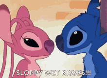 Stitch Angel GIF - Stitch Angel Kisses GIFs