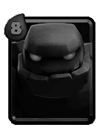 a black square with the number 8 on the bottom