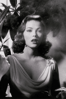 vintage beauty gene tierney laura black and white