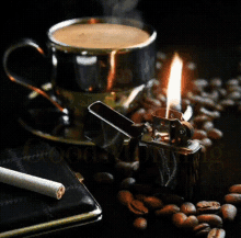 Good Morning Candle GIF - Good Morning Candle Coffee GIFs