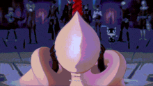 a computer screen shows a cartoon character with the words " my name is " on it