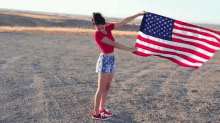 Happy Fourth GIF - Bethany Mota 4th Of July American Flag GIFs