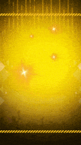 a yellow background with a yellow stripe on the bottom right corner