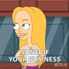 None Of Your Business Leah Birch GIF - None Of Your Business Leah Birch Big Mouth GIFs
