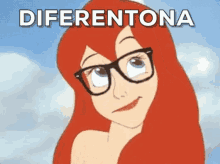 Ariel Diferentona / óculos / Diferente / Hipster GIF