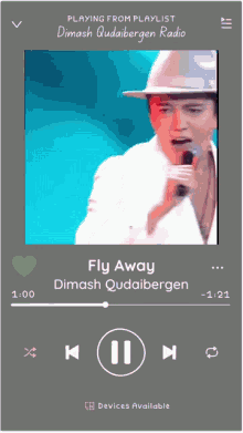 Dimash Spotify GIF - Dimash Spotify Fly Away GIFs
