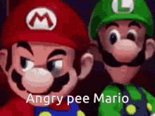 Angry Pee Mario GIF