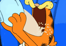Drinking Milk Garfield GIF