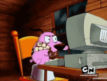 Courage Computer GIF - Courage Computer Courage The Cowardly Dog GIFs