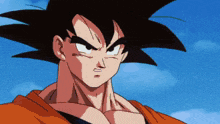 a close up of a cartoon character with a serious look on his face