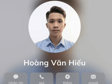 a picture of a man with the name hoàng van hieu