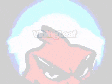 a pixel art drawing of a red and black cartoon character with a watermark that says ' rat leaf '