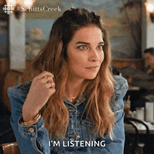 Intrigued Annie Murphy GIF