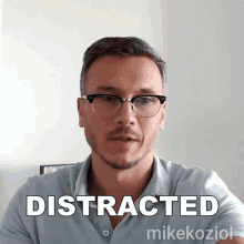 Distracted Mike Koziol GIF