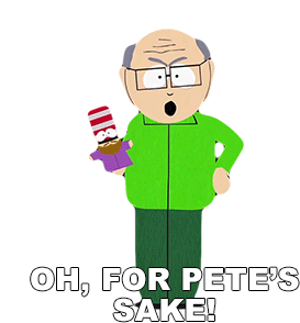 Oh For Petes Sake Herbert Garrison Sticker - Oh For Petes Sake Herbert Garrison South Park Stickers