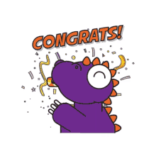 Gigazilla Congrats GIF - Gigazilla Congrats Emoji GIFs