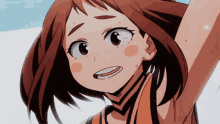 a close up of a girl 's face with a watermark that says ' kyoahina ' on it