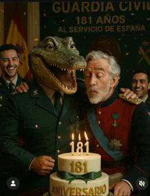 guardia civil 181 anos al servicio de espana is written on a banner